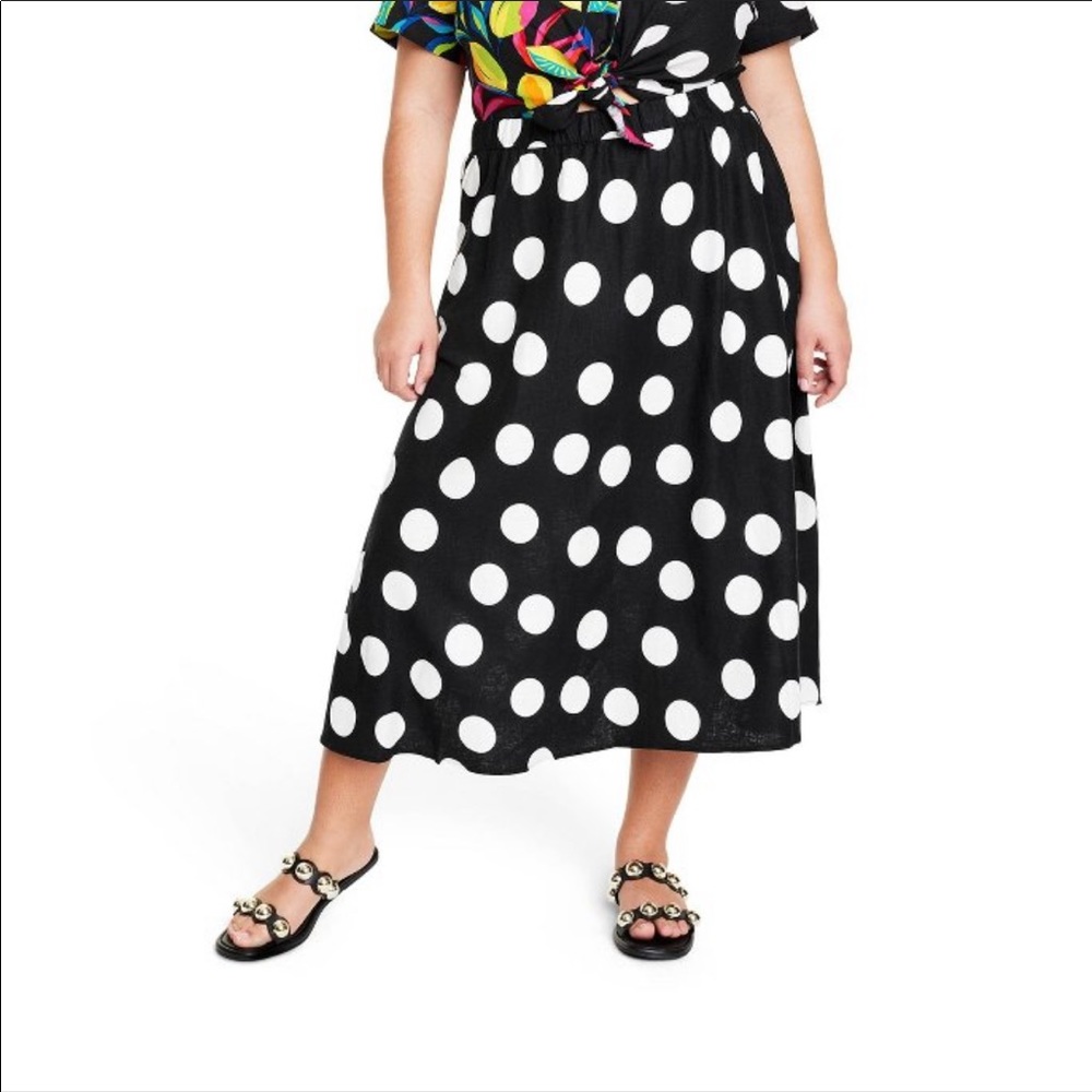 Tabitha Brown X Target Polka Dot MIdi Skirt